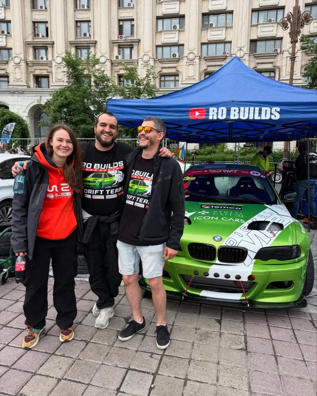 Lifetime friendships & cool cars 💚 @ro.builds @andrei.cristea123 @9_razvan_1 #motorsport #drift
